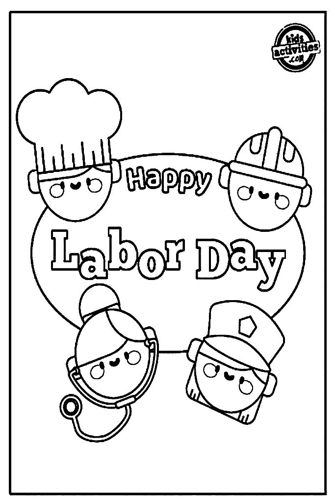 Labor day coloring pages printable for free download