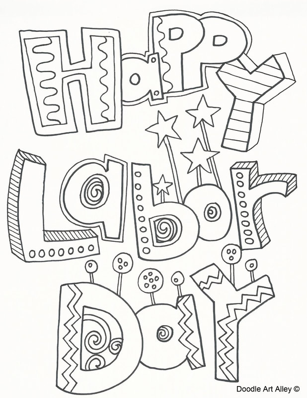 Labor day coloring pages