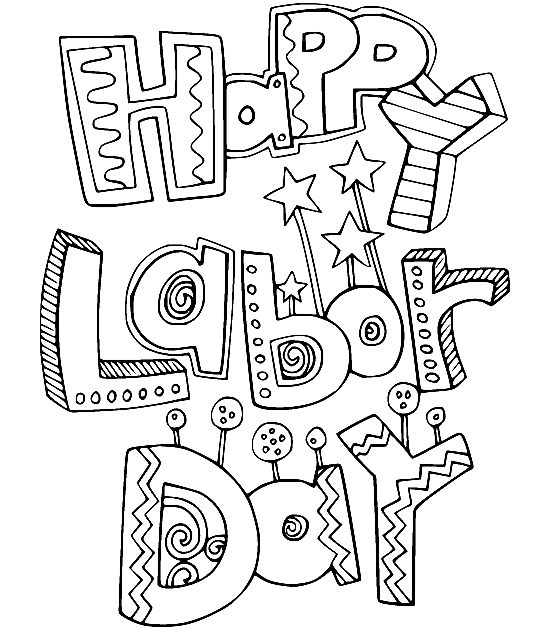 Labor day coloring pages printable for free download