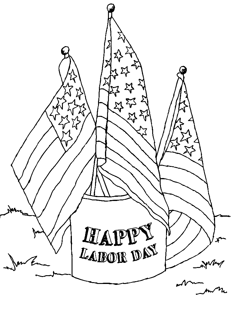 Labor day coloring pages printable for free download