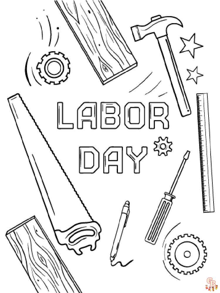 Celebrate labor day with free printable coloring pages