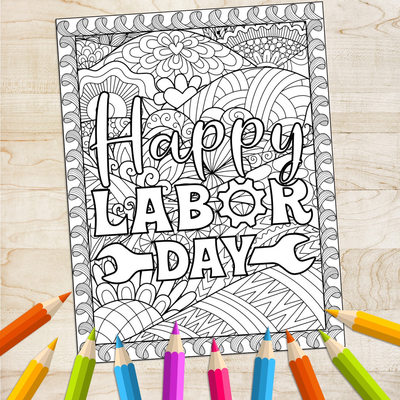 Labor day activities word search mindfulness coloring page coloring sheet made by teachers