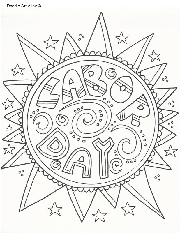 Labor day coloring pages