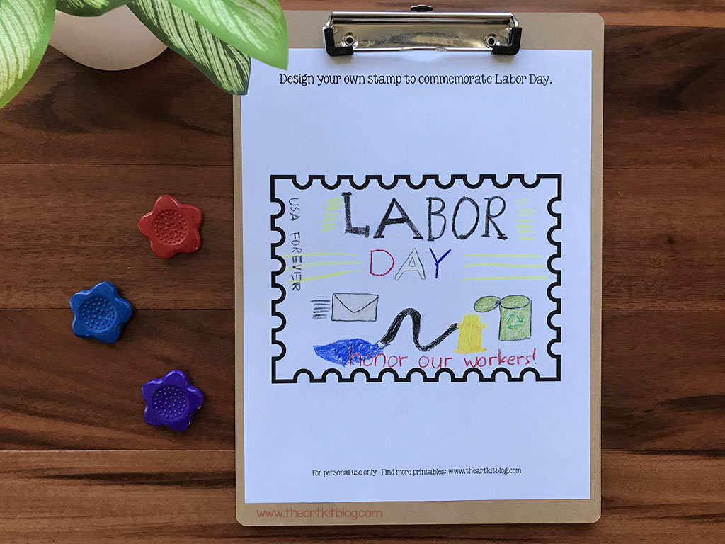 Labor day coloring pages â the art kit