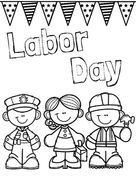 Labor daymunity helpers mini book coloring pages games and activities