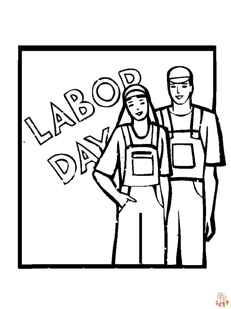 Celebrate labor day with free printable coloring pages