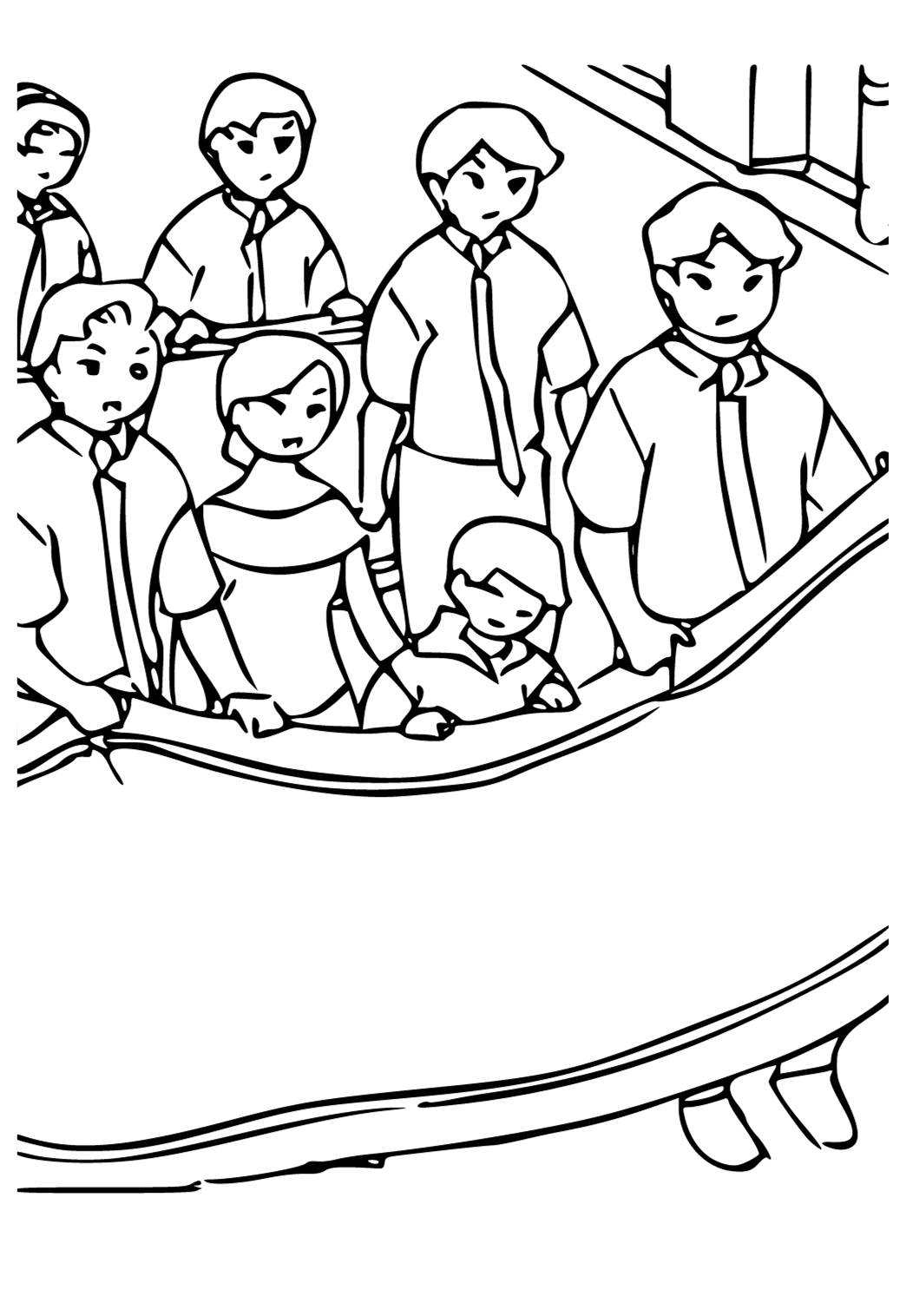 Free printable labor day demonstration coloring page for adults and kids