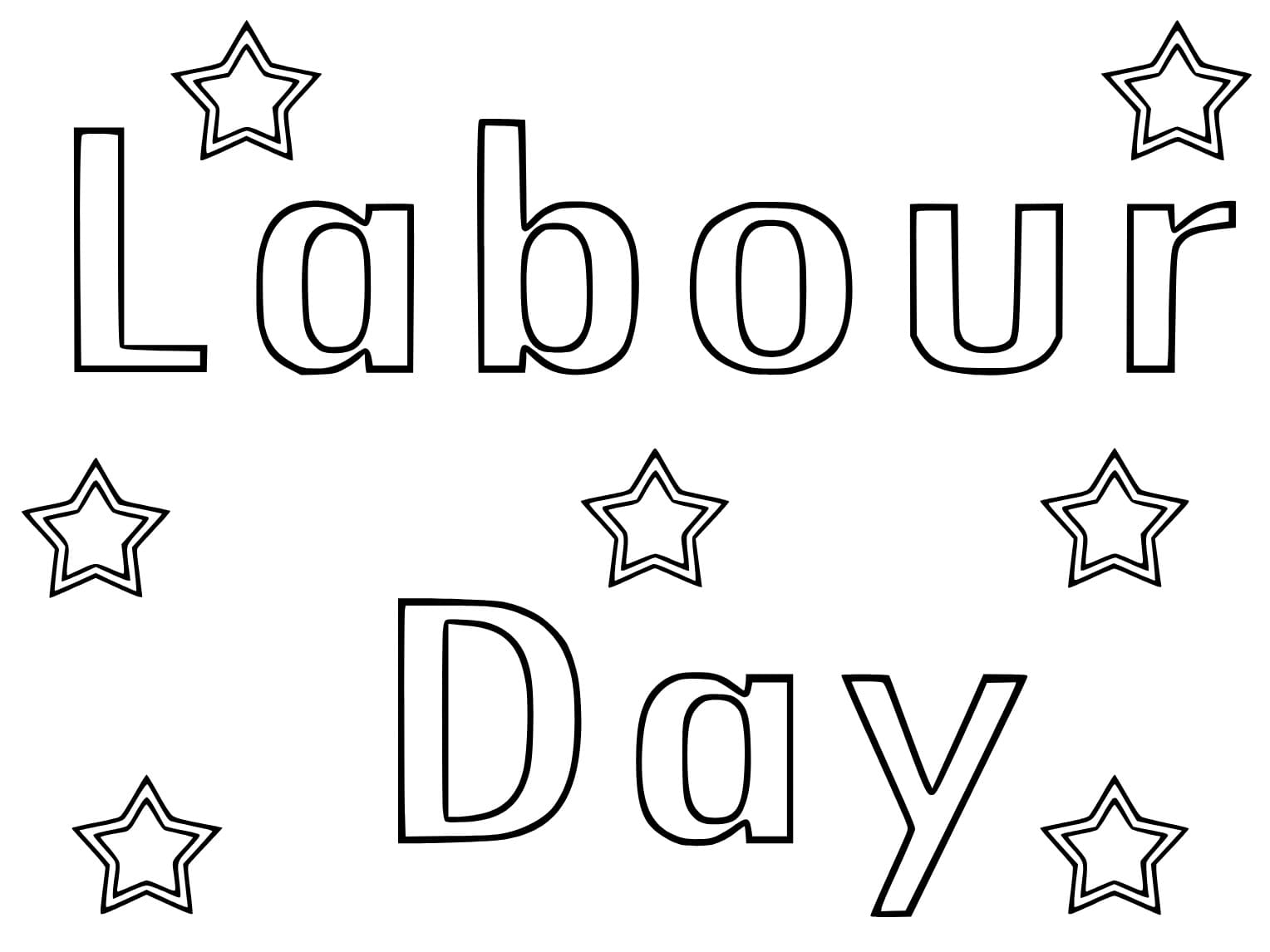 Labor day coloring pages