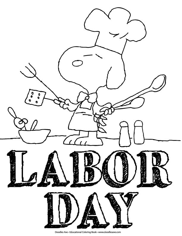 Even snoopy celebrates labor day labour day labor day crafts summer preschool