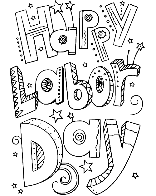 Labor day coloring pages printable for free download