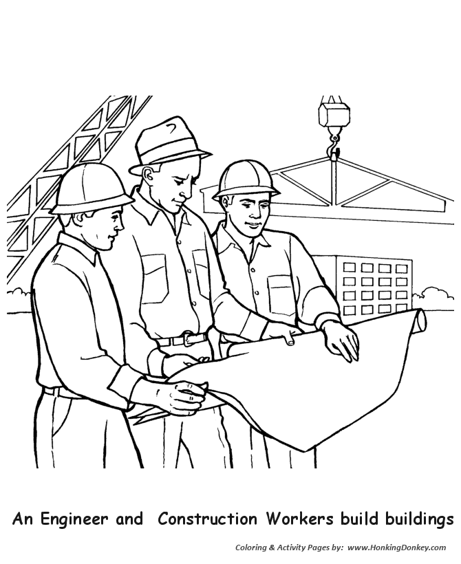 Labor day coloring pages