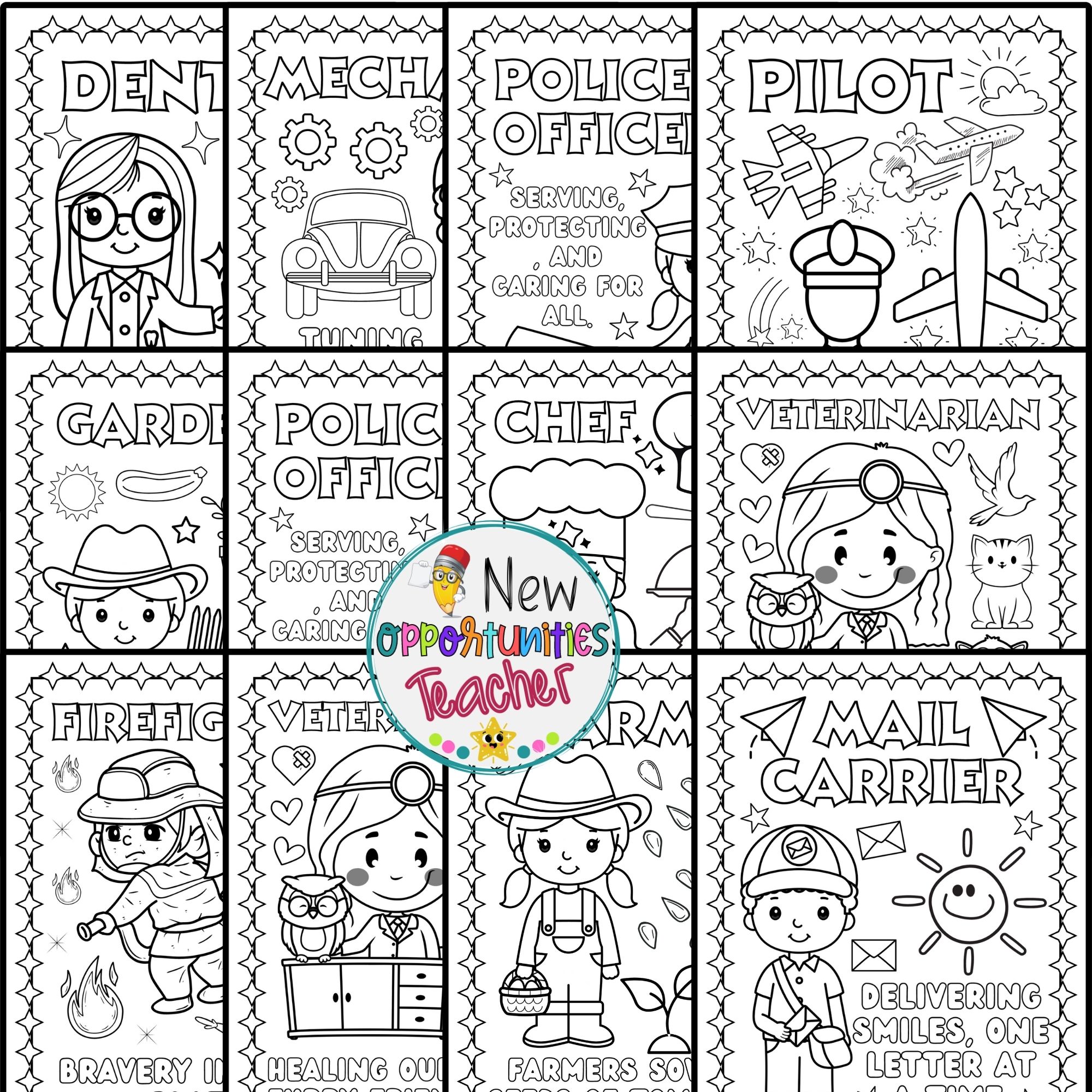 Labor day coloring pages celebrating our workers coloring sheets made by teachers