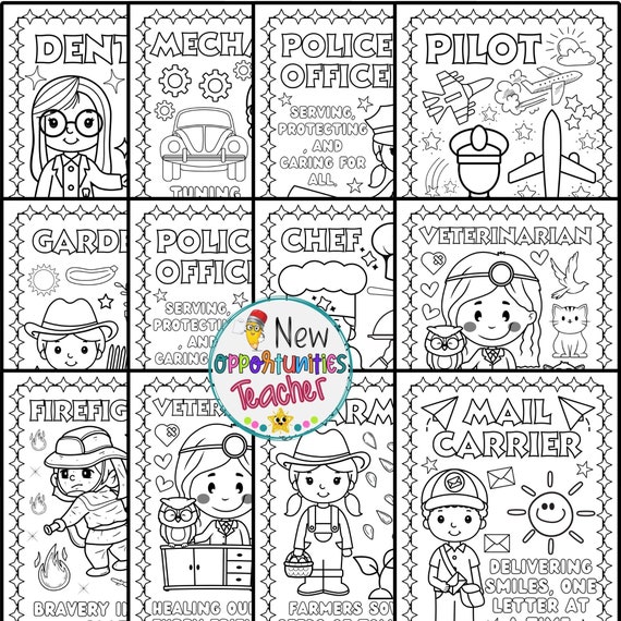 Labor day coloring pages celebrating our workers coloring sheets worker appreciation coloring book