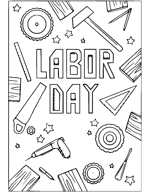 Labor day coloring pages printable for free download