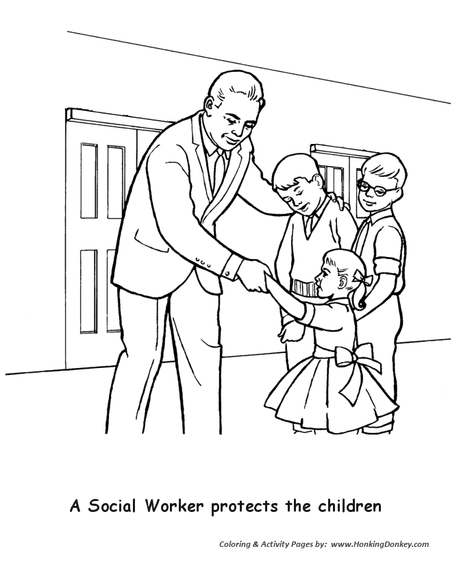 Labor day coloring pages