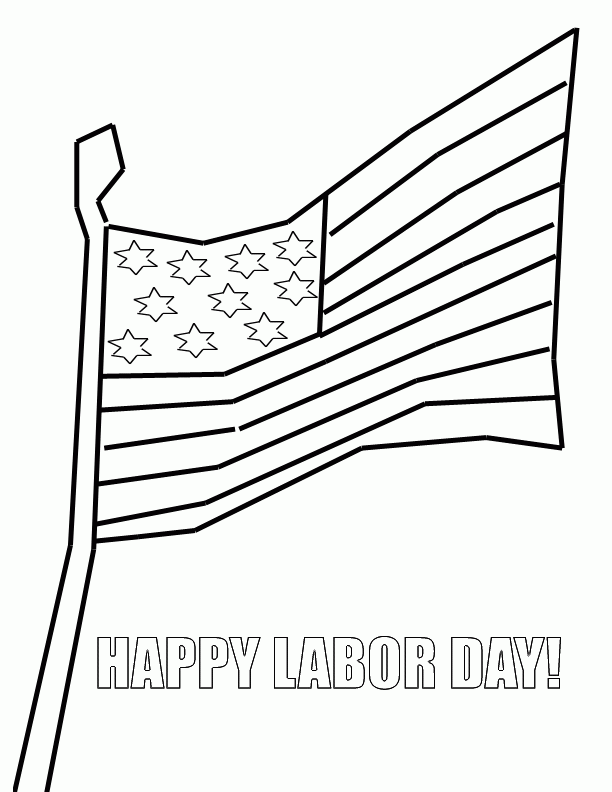 Labor day coloring pages