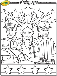 Careers free coloring pages