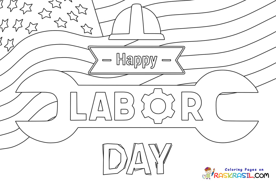 Labor day coloring pages