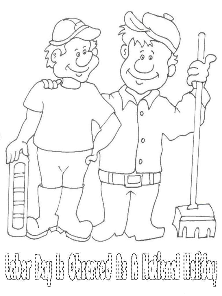 Labor day coloring pages