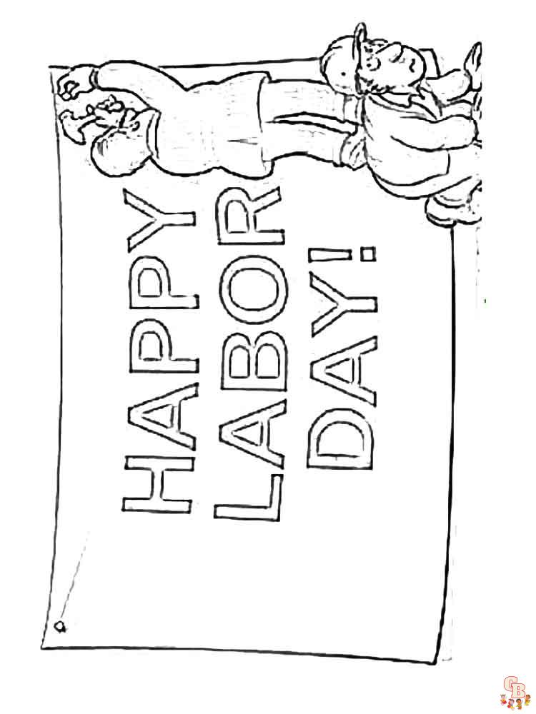 Celebrate labor day with free printable coloring pages