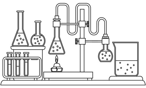 Laboratory coloring page free printable coloring pages