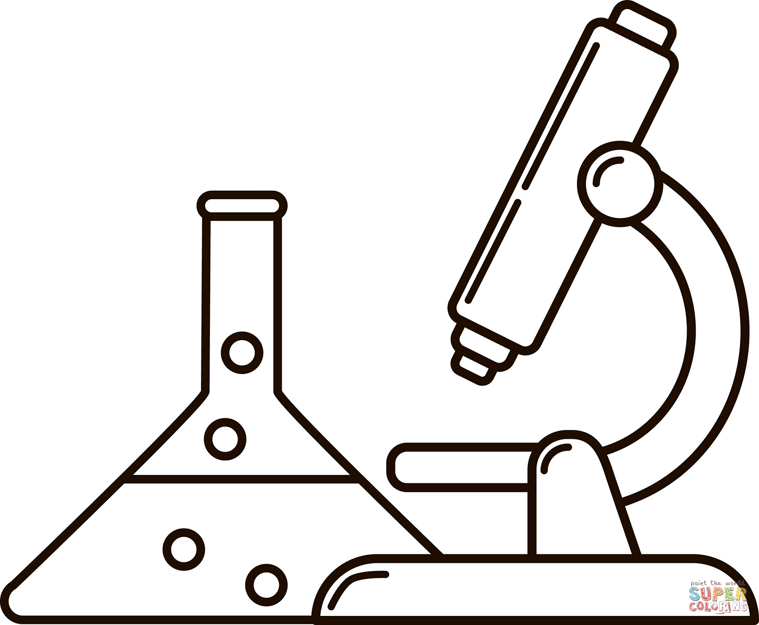 Laboratory coloring page free printable coloring pages