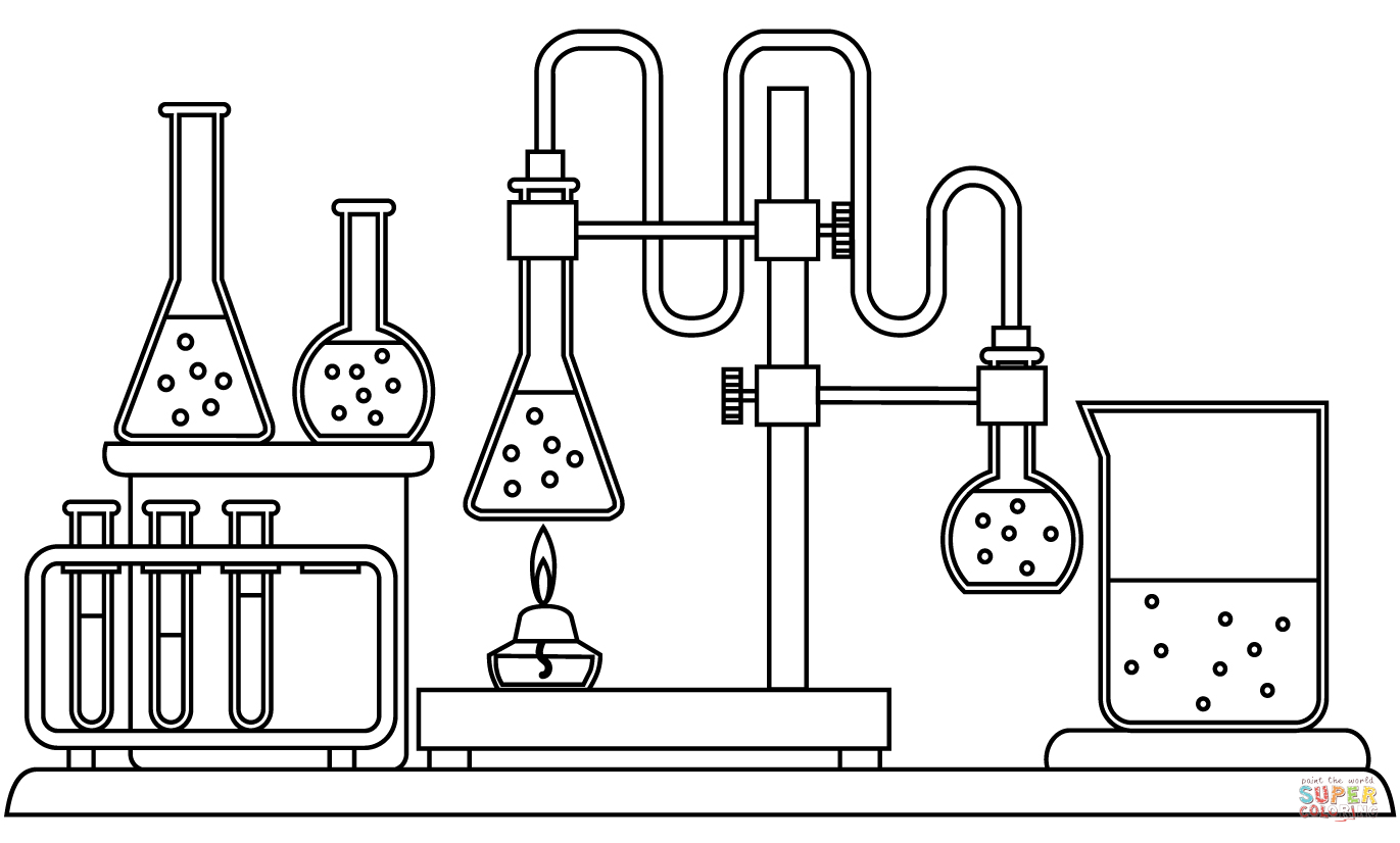 Dibujo de laboratorio para colorear dibujos para colorear imprimir gratis