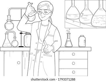 Laboratory coloring pages images stock photos d objects vectors