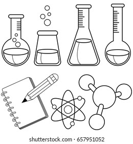 Laboratory coloring pages over royalty