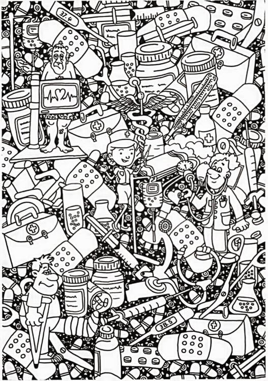 Health coloring pages