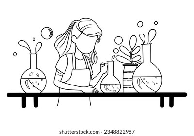 Laboratory coloring pages images stock photos d objects vectors