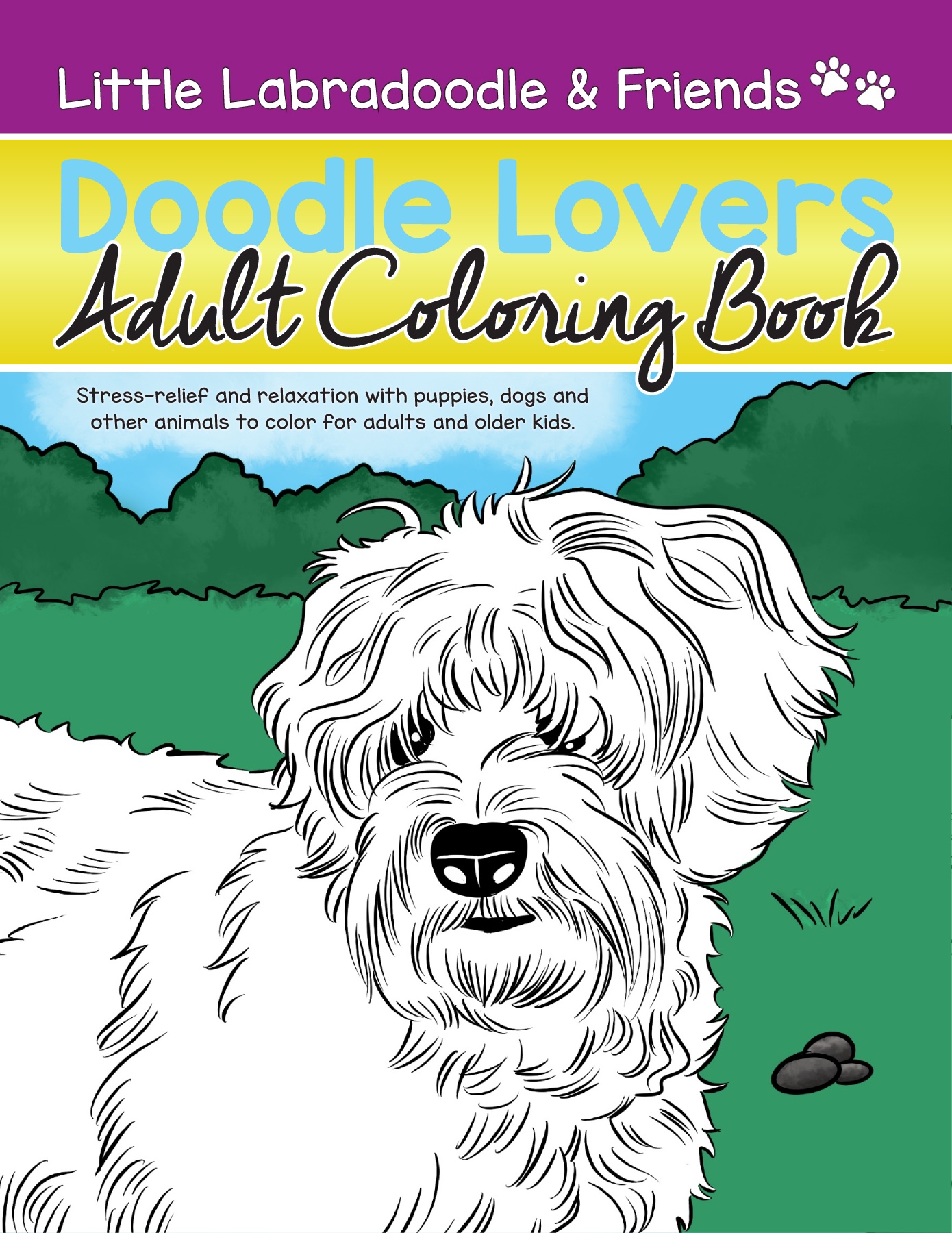 Doodle lovers coloring book for adults and older kids