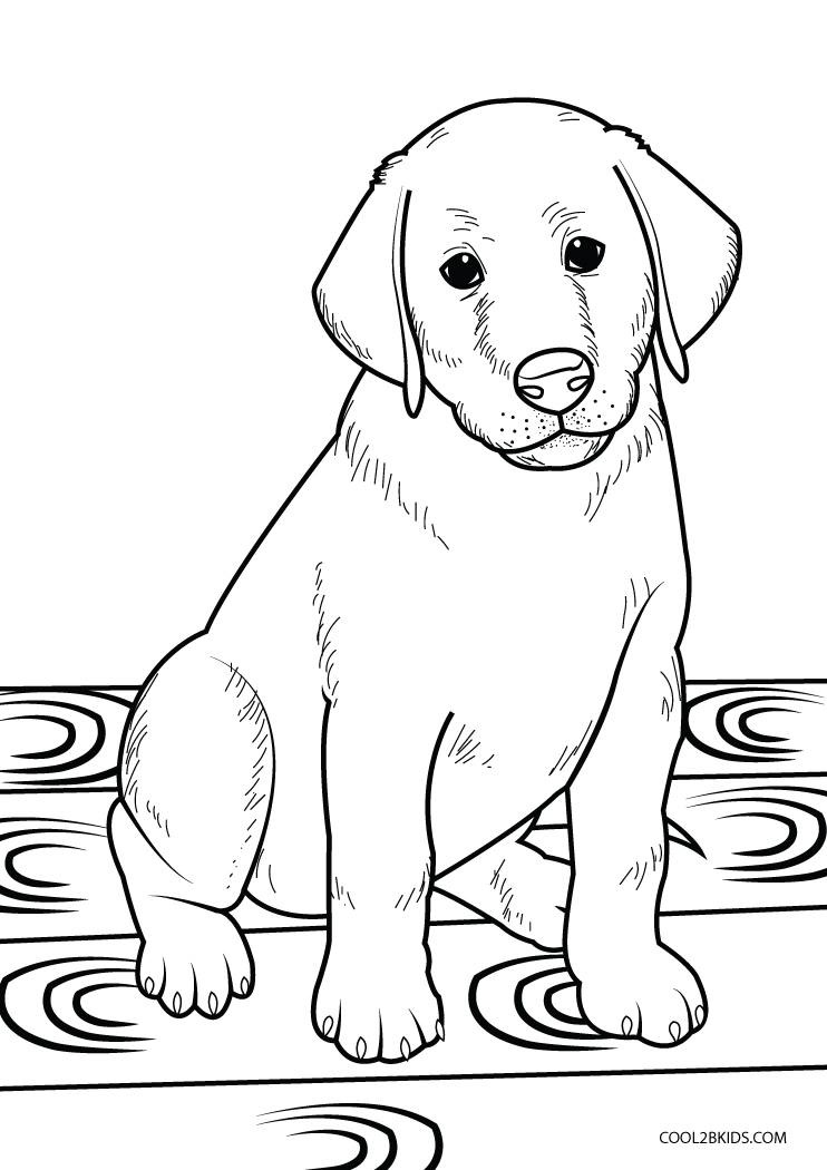 Free printable labrador retriever coloring pages for kids