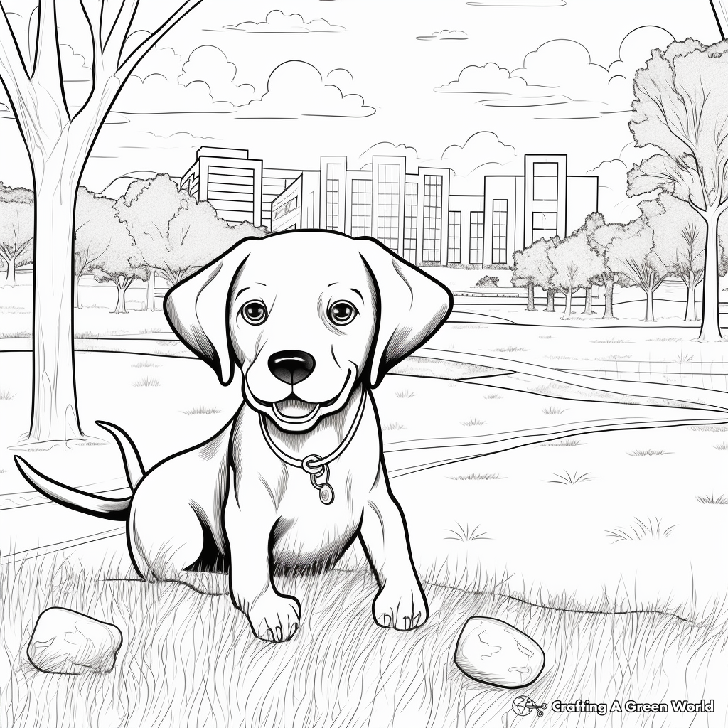 Black lab coloring pages