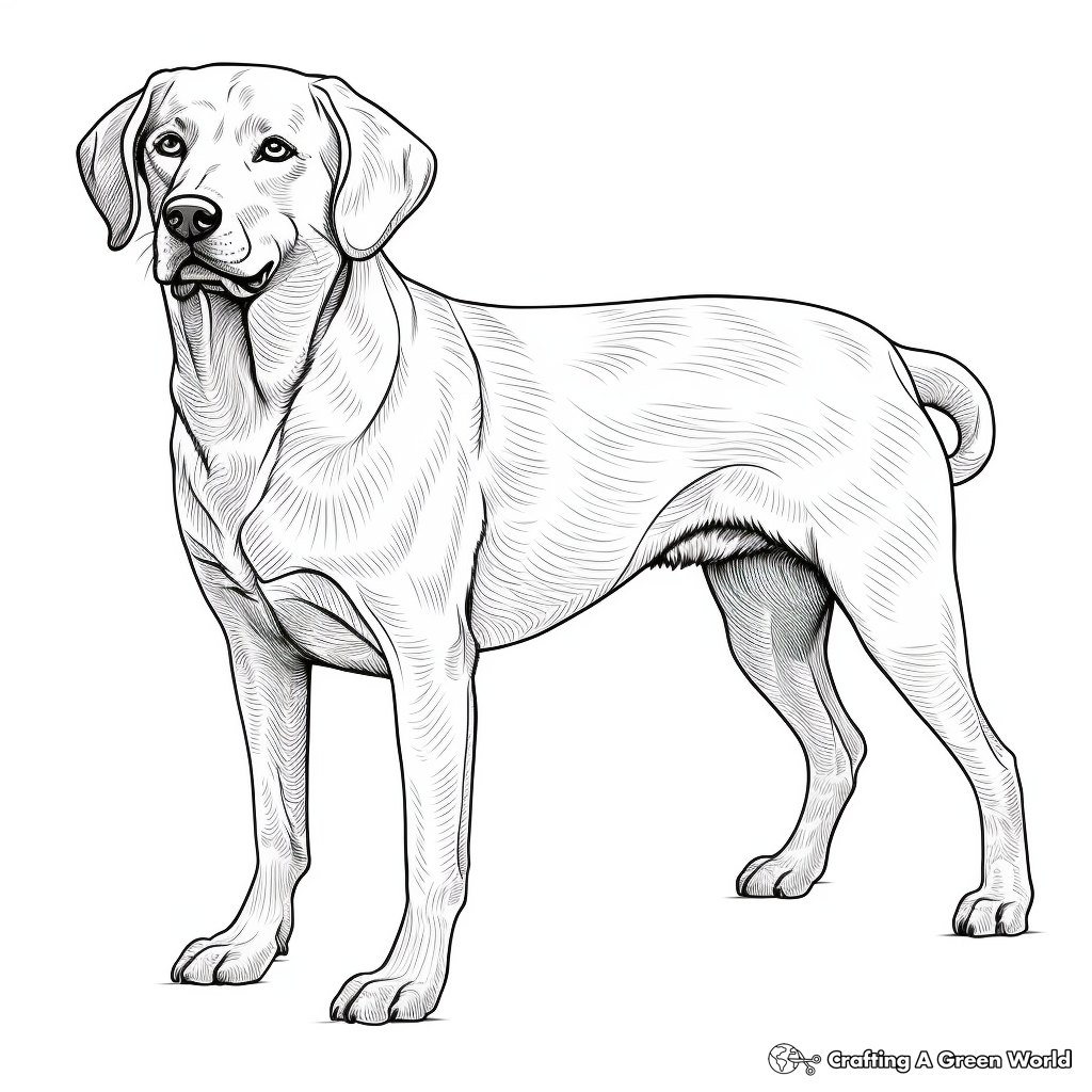 Black lab coloring pages