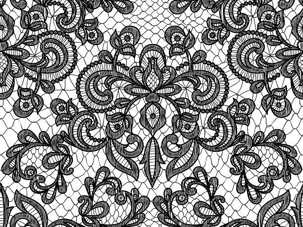 Black lace background Royalty Free Vector Image