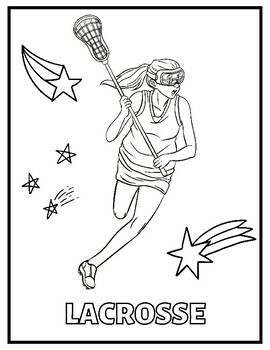 Sports all together coloring pages by qetsy tpt