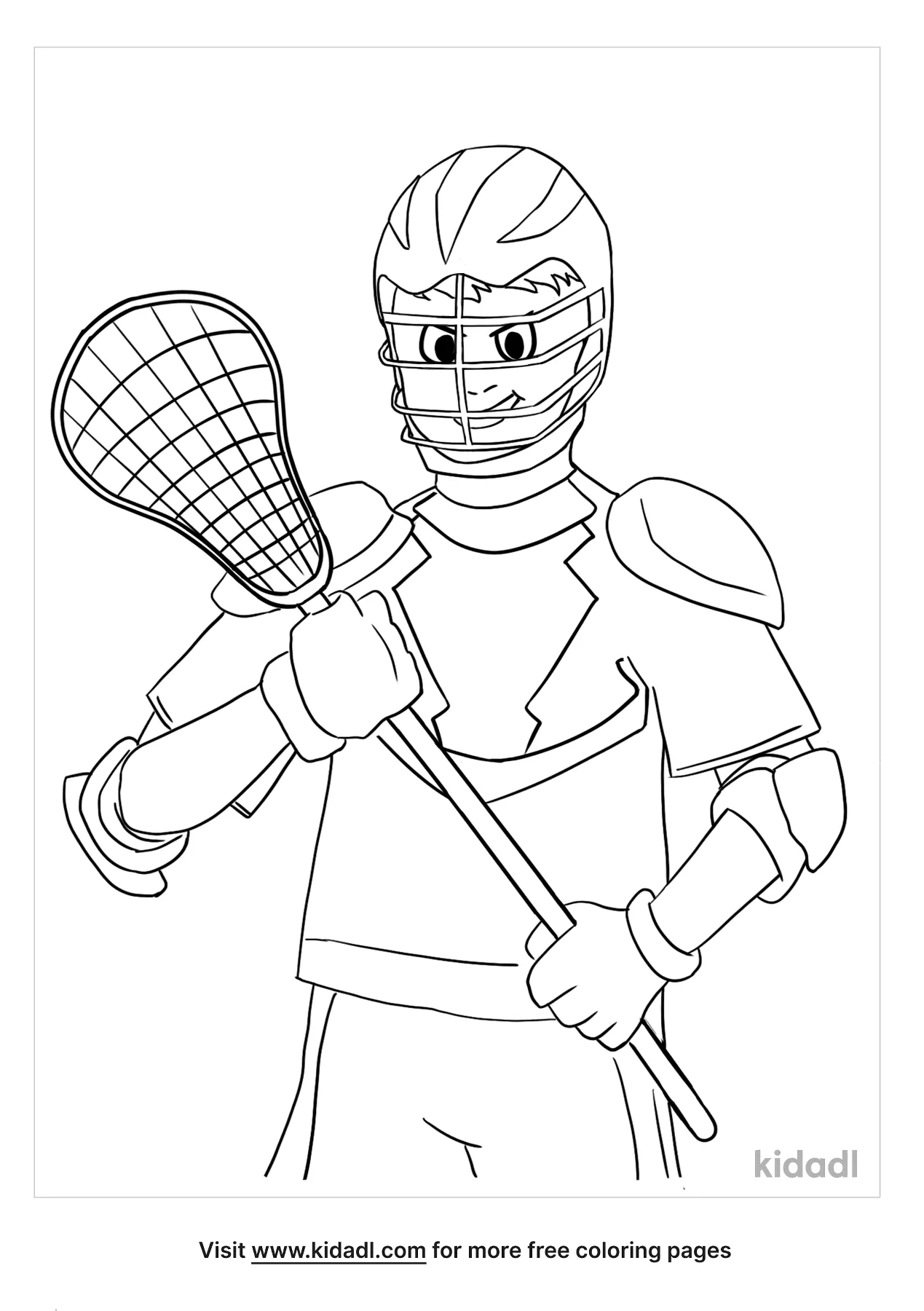 Free lacrosse coloring page coloring page printables