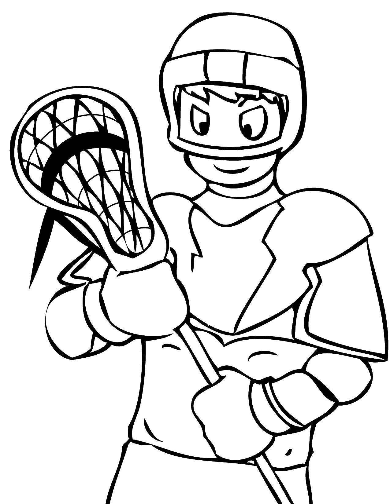 Online coloring pages coloring page bandy sport download print coloring page