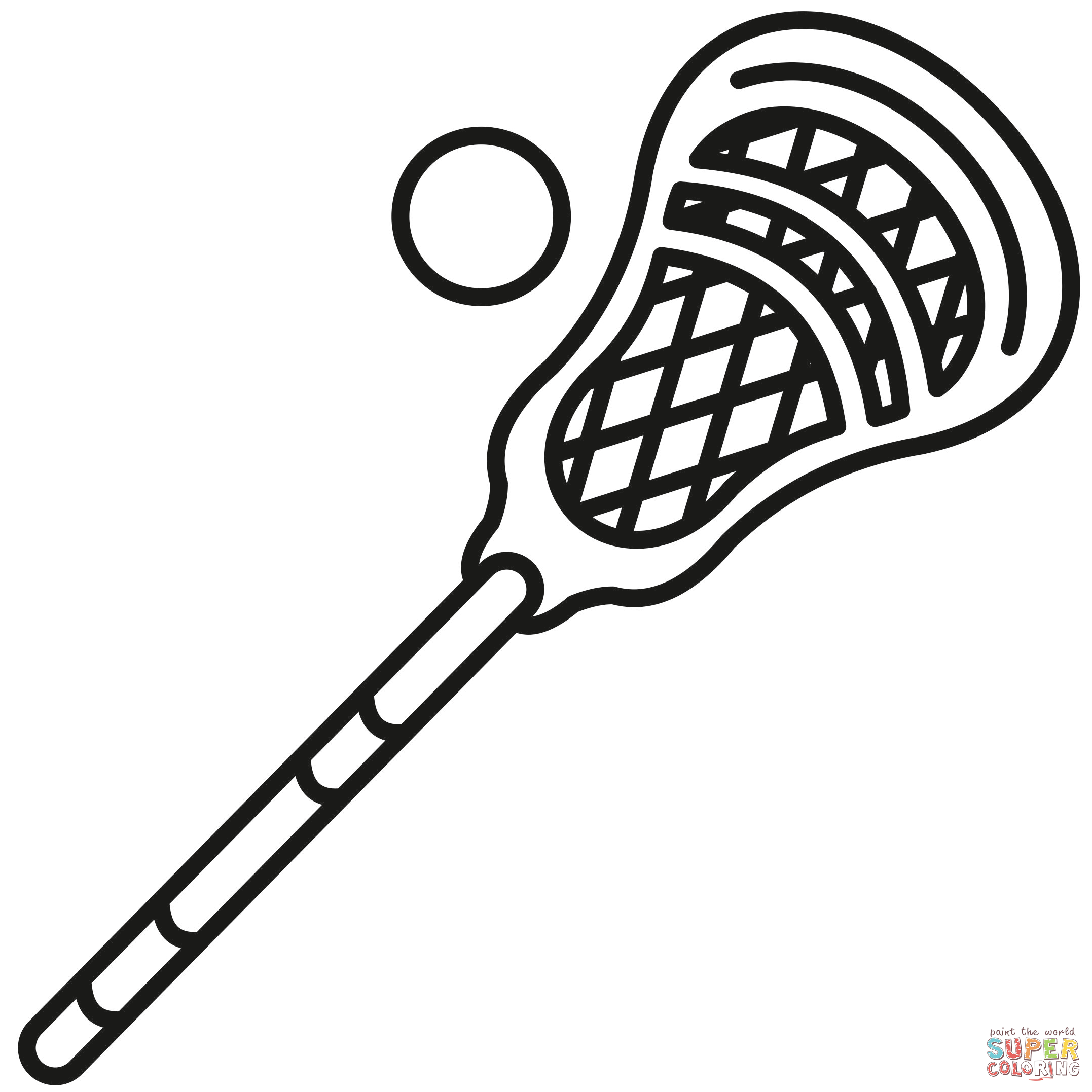 Lacrosse stick coloring page free printable coloring pages