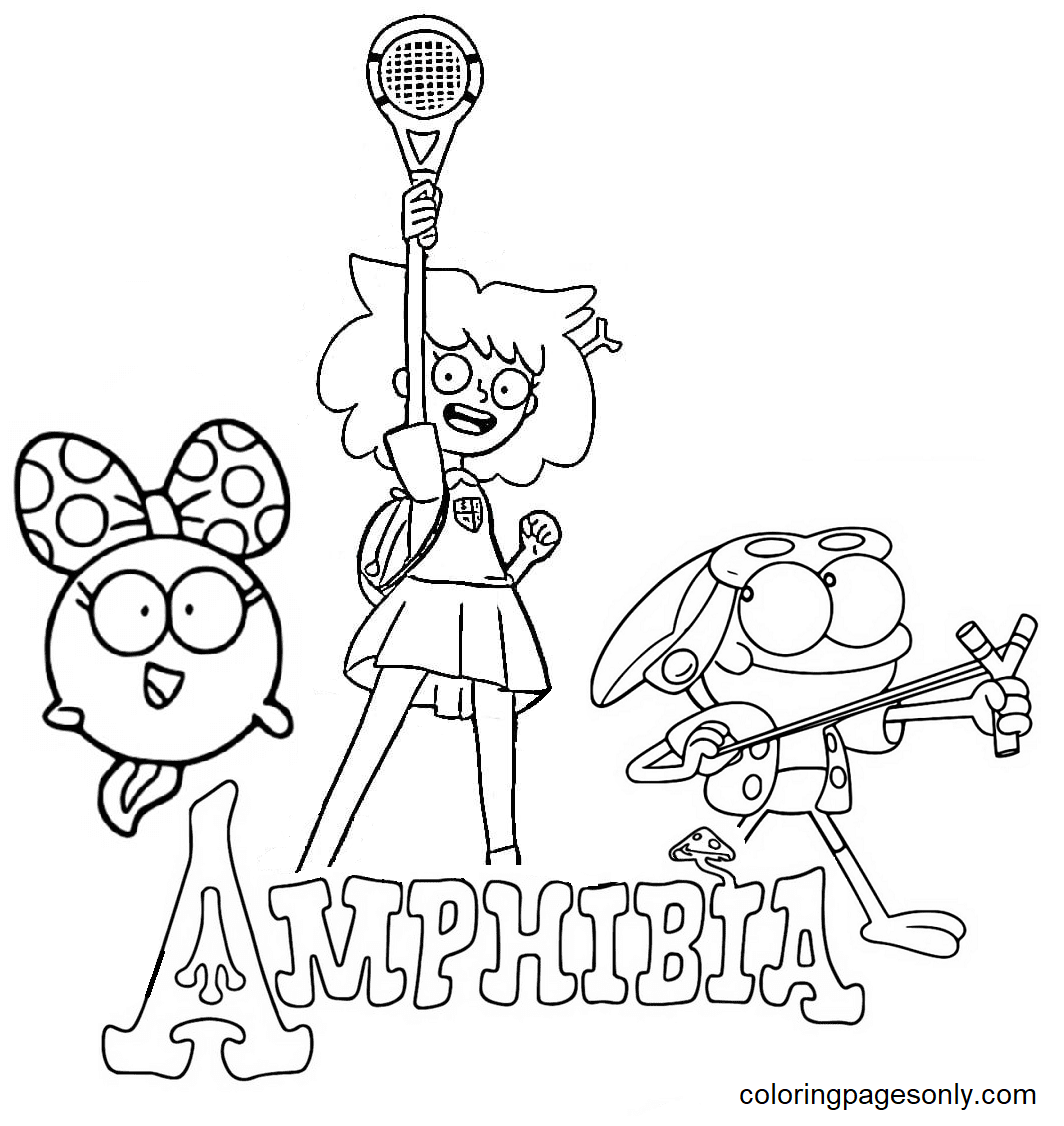 Amphibia coloring pages printable for free download