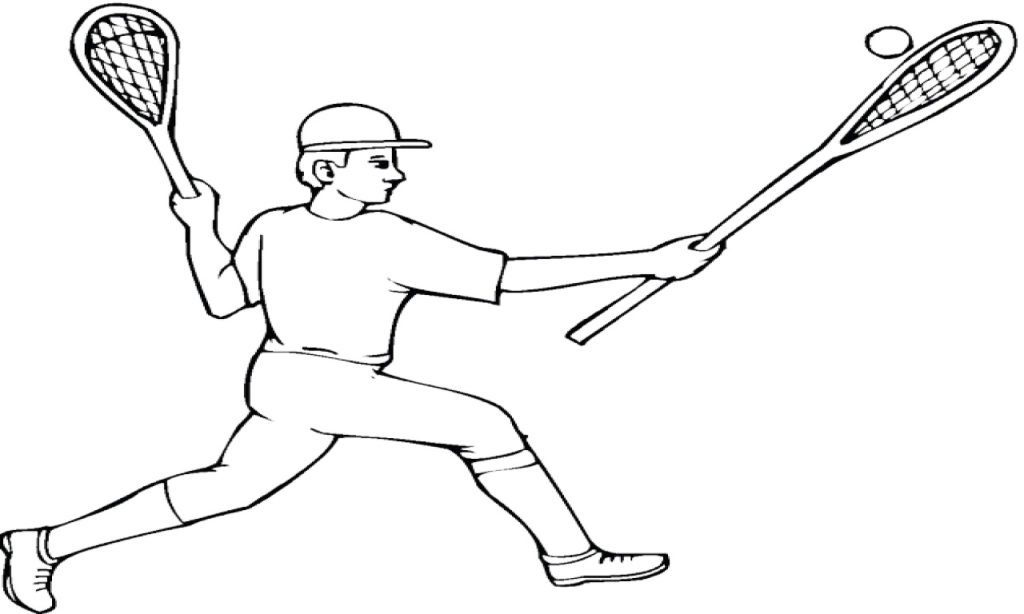 Lacrosse coloring pages