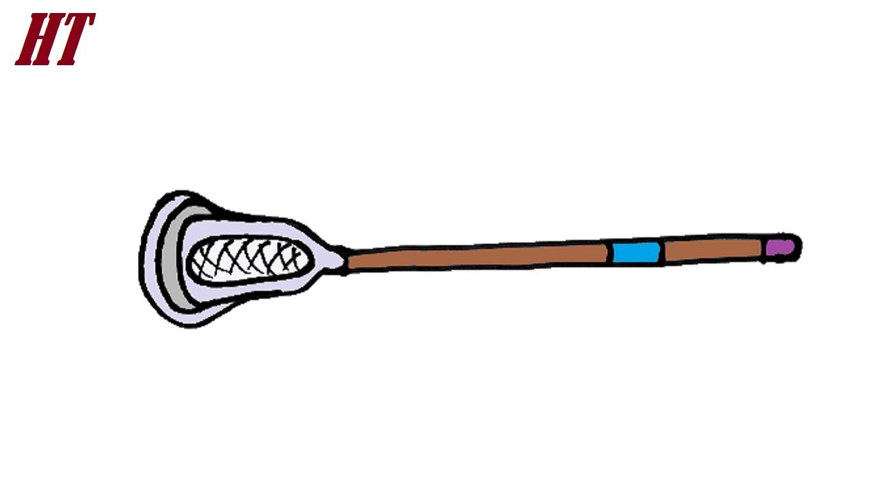 How to draw a lacrosse stick