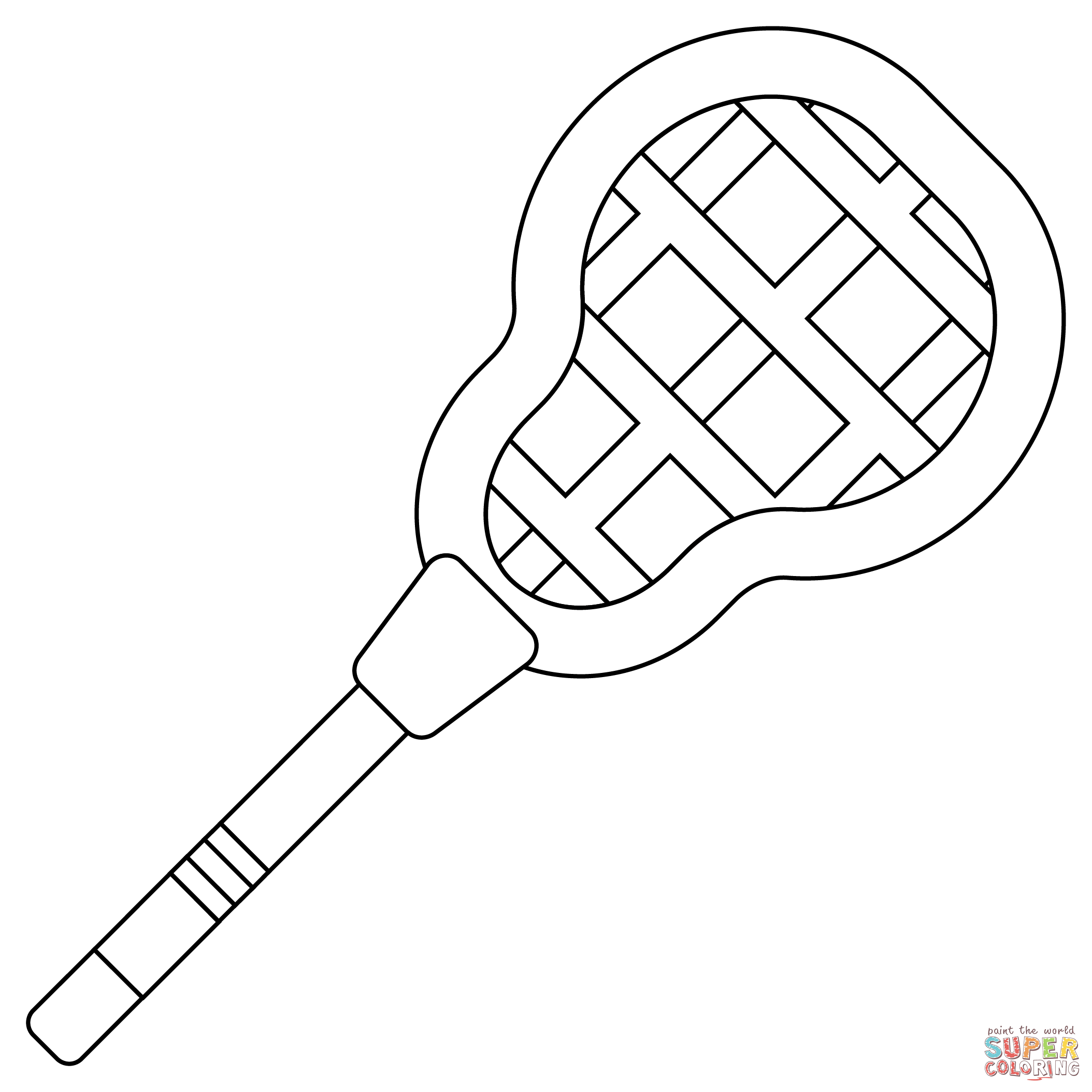 Lacrosse stick coloring page free printable coloring pages