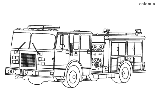 Fire trucks coloring pages free printable fire coloring sheets