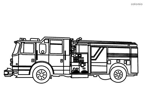 Fire trucks coloring pages free printable fire coloring sheets