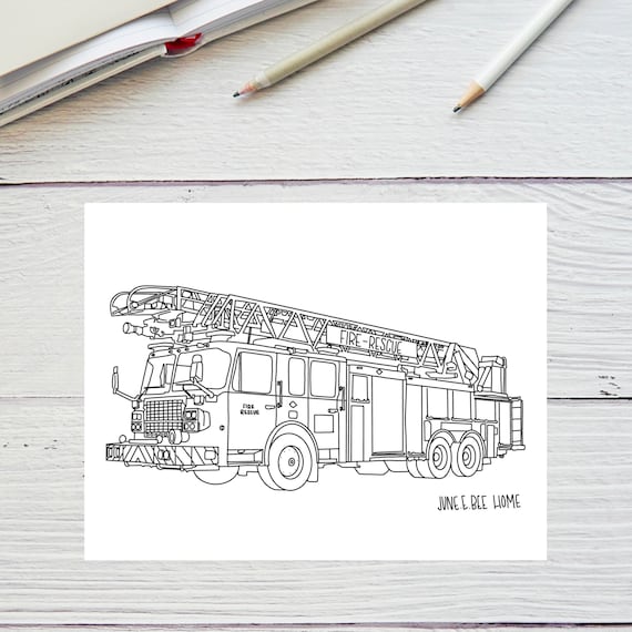 Emergency vehicle coloring pages firetruck printable ambulance printable police responder printable