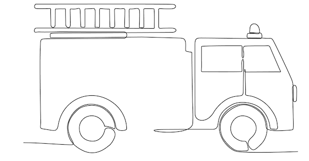 Page truck coloring activity images