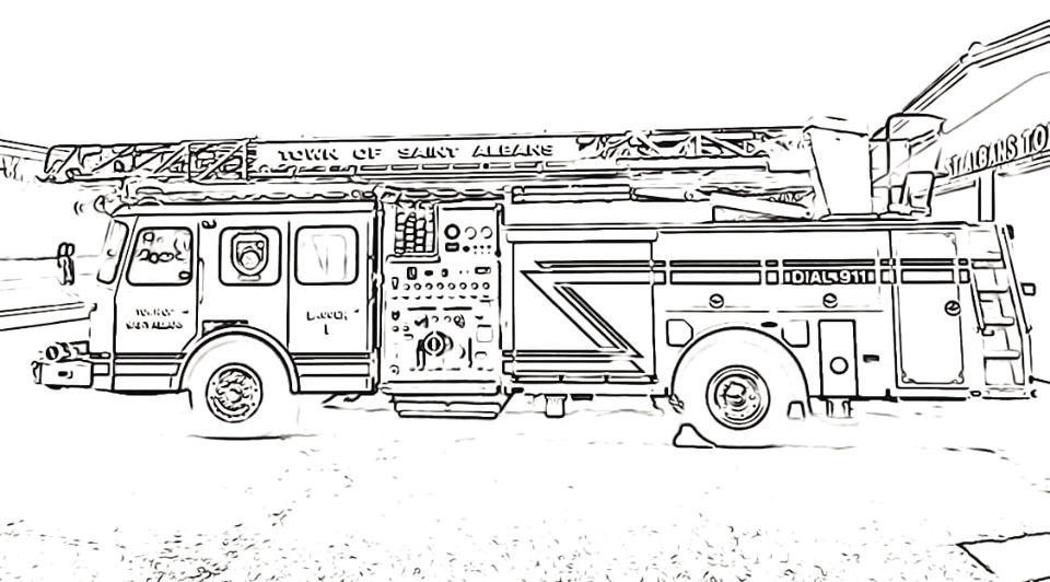 St albans town fire trucks make coloring fun local news