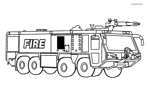 Fire trucks coloring pages free printable fire coloring sheets